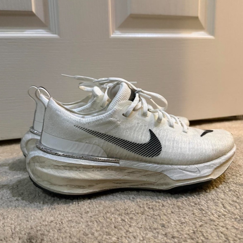 Nike White and Black Running Shoes